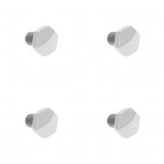 4 central chromed wheel cover screws for Citroën 2CV