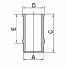 Cylinder Head and Piston Set (Dome-Head) ⌀78mm Citroën, Traction 11cv, HY, DS19, ID19