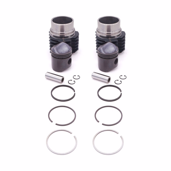 Ensemble chemises pistons ⌀66 Moteur A53 425cc Citroën 2cv4 (AZL/AZU), Dyane