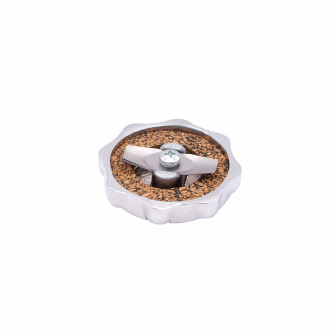 Bouchon chromé remplissage de radiateur pour Renault 4cv