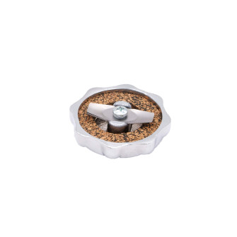 Chrome radiator filler cap for Renault 4cv 2