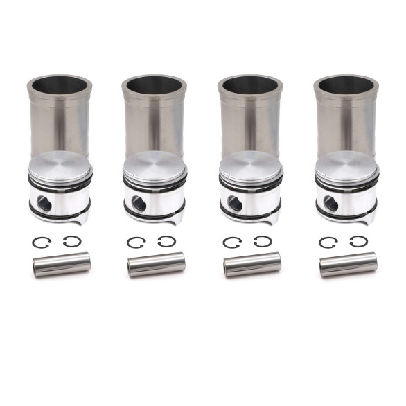 Liner and piston assembly for Peugeot 403 8hp, 404 U6, J7 B (1400kg)