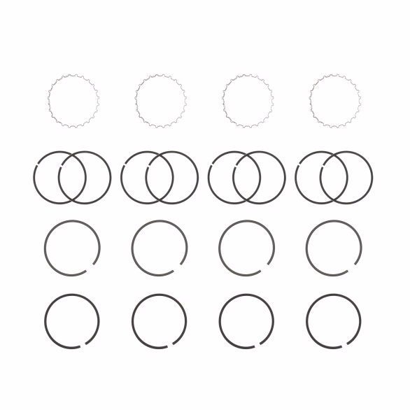 4 Jeux de segments ∅76 (1.75 + 2 + 4) pour Peugeot, Renault