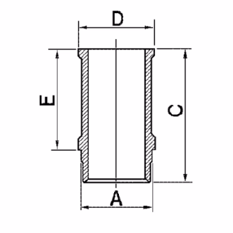 Shirt and piston set Peugeot 404 XC6, XCKF1, XCKF2, XCKF 2