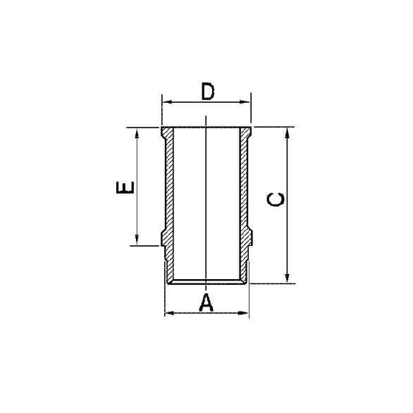 Liner and piston assembly Peugeot 404 XC6, XCKF1, XCKF2, XCKF