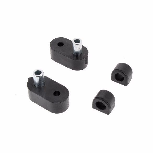 Kit silentbloc palier (⌀16mm) + entretoise longue (⌀10mm) pour Renault R4, R5, R6