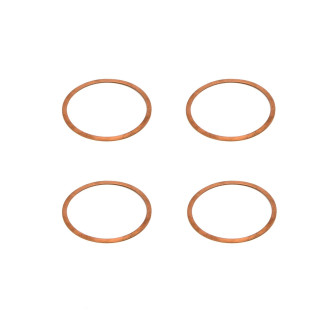 4 Liner base gaskets 62.5mm copper for Renault