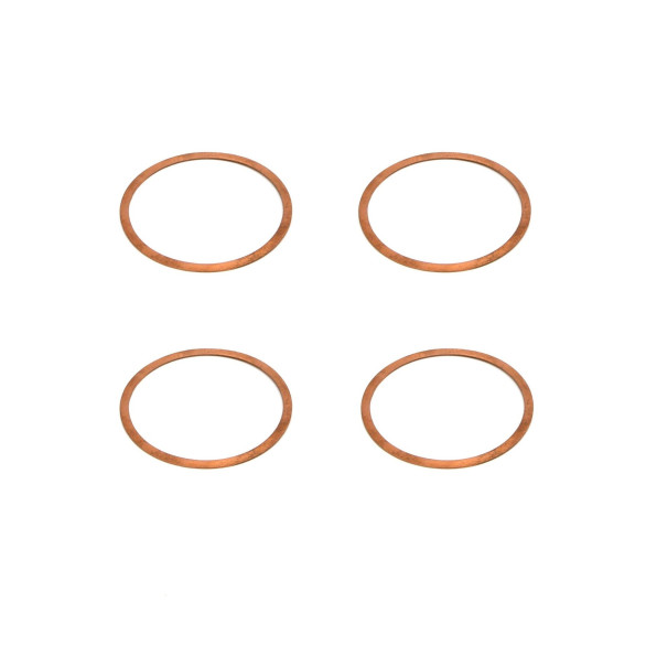 4 Liner base gaskets 62.5mm copper for Renault