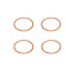 4 Liner base gaskets 62.5mm copper for Renault