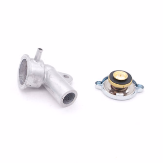 Pipe alu ⌀32 + bouchon radiateur Renault Dauphine 2ème modèle 2