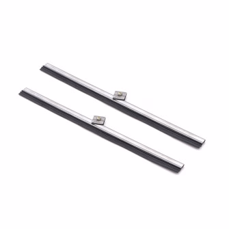 2 x Wiper blades (250mm) chrome Citroën, Peugeot, Renault (Pair)