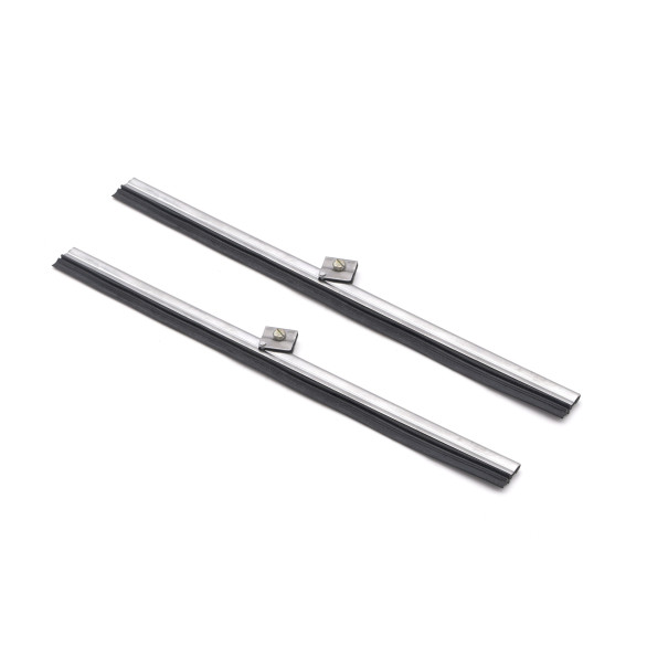 2 x Wiper blades (250mm) chrome Citroën, Peugeot, Renault (Pair)