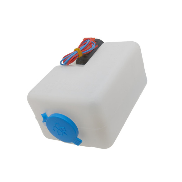Windshield Washer Fluid Reservoir with Electric Pump (12V) for Citroën, 2CV, Ami, Dyane, and Méhari