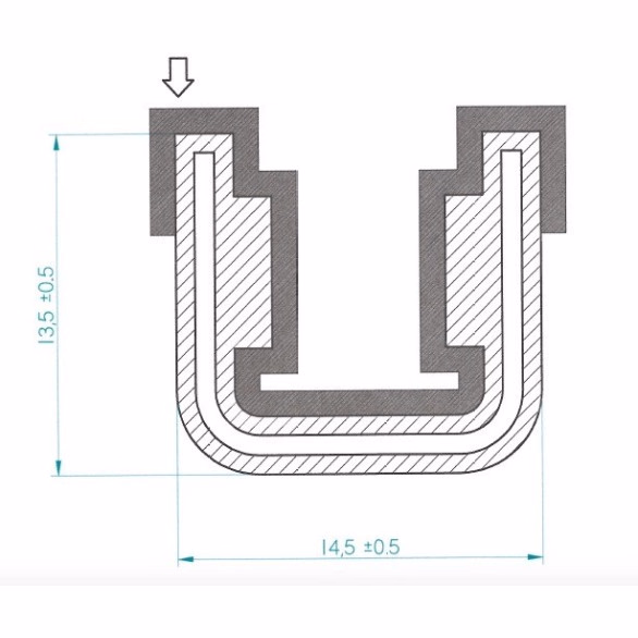 Reinforced Window Track Kit for Peugeot 204 304 Sedan