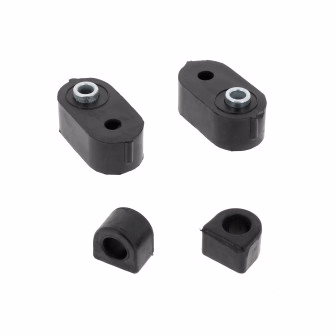 Kit silentbloc Palier (⌀16mm) + Entretoise courte (⌀10mm) pour Renault R4, R5, R6, Super 5
