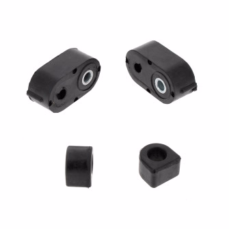 Kit silentbloc Palier (⌀16mm) + Entretoise courte (⌀10mm) pour Renault R4, R5, R6, Super 5 2