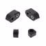 Kit silentbloc Palier (⌀16mm) + Entretoise courte (⌀10mm) pour Renault R4, R5, R6, Super 5