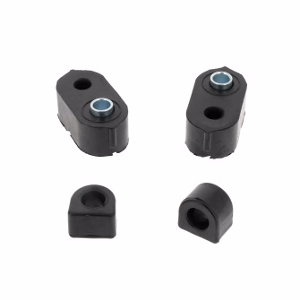 Kit silentbloc Palier (⌀16mm) + Entretoise courte (⌀12mm) pour Renault R4, R5, R6