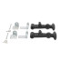 Universal rubber hood fastener (2 pcs.)