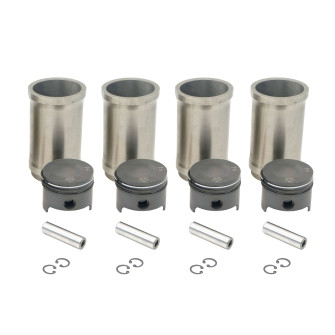 Piston liners ⌀60mm and Ø14 mm pin for Renault Dauphine