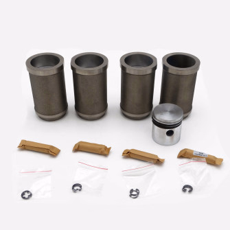 Liner and piston assembly ⌀54.5 Renault 4cv base 62.5