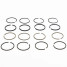 4 Jeux de 4 segments ⌀54.5mm Renault 2+2+2+3.5