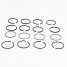 4 Jeux de 4 segments Renault 4cv 2+2+3.5+3.5. Alépoc