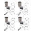 Ensemble chemises et pistons ⌀76 Peugeot 304 S (XL3, XL3S) 1288cc avant 1975