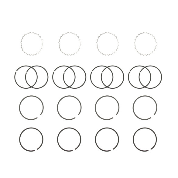 4 Jeux de segments ∅76 (1.75 + 2 + 4) pour Peugeot, Renault