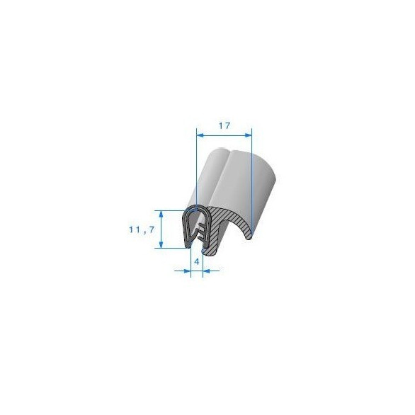Joint de seuil de porte adaptation pour Peugeot 204 304 coupé