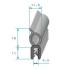 Joint de hayon côté intérieur pour Peugeot 204 304. Alépoc