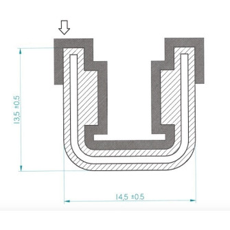 Coulisse de glace armée portes arrières pour 4CV. Alépoc