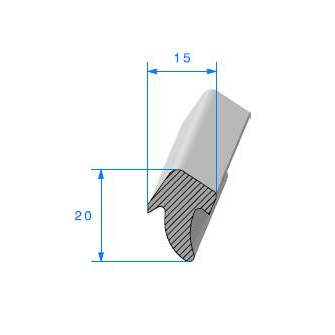 Kit de joint 4 portes pour Renault Dauphine Ondine. Alépoc