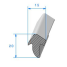Kit de joint 4 portes pour Renault Dauphine Ondine. Alépoc