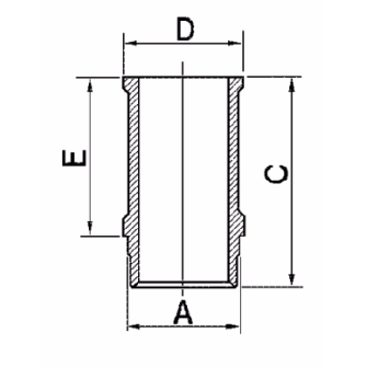 Ensemble chemises et pistons ⌀65mm haute compression Renault R4, R5