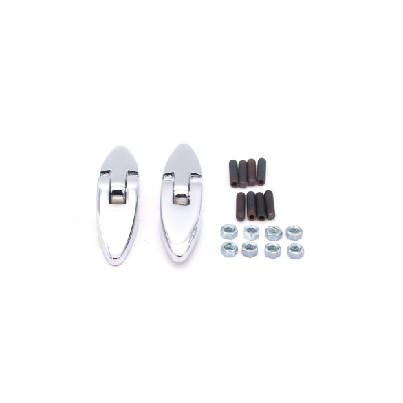 Set of front and rear hood hinges Renault 4cv, Dauphine