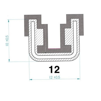 Kit for armed window deflector Simca Aronde Berline