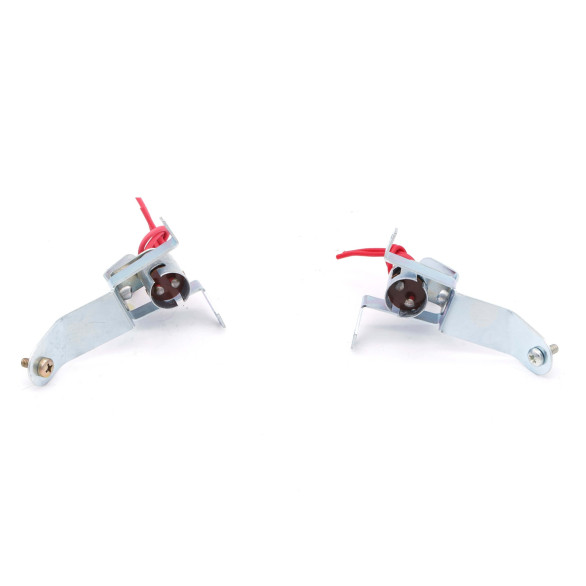 Pair of taillight bulb holders Renault 4cv 2nd model