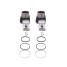 Ensemble chemises pistons ⌀68.45 Moteur A79/1 435cc Citroën 2cv, Dyane