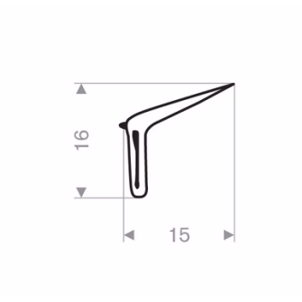 Kit de 4 lécheurs extérieur de vitre pour Peugeot 203 Berline, Break (avec déflecteur) – Pièces détachées Peugeot 203 - Alepoc
