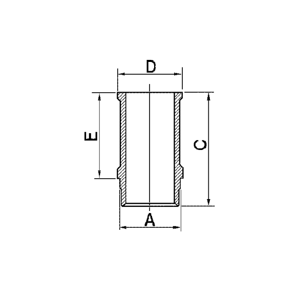 Piston liners Ø76 Renault R5, R9, R11, R18, Express, Fuego, Trafic