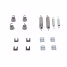 Rear brake shoe spring kit (228.6x42mm) for Peugeot 204, 304 Renault R4, R5, Rodeo 4, 5 and 6