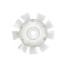 White fan propeller (9 blades) for Citroën (602cc engine) 2cv6, Ami 8, Dyane 6, Méhari