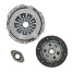 Kit embrayage 215mm (10 cannelures) pour Peugeot (Diesel) 504, 505