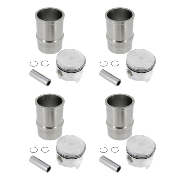 Liner and piston assembly (flat pistons) ⌀84 - Peugeot 504, 505, J5, J7