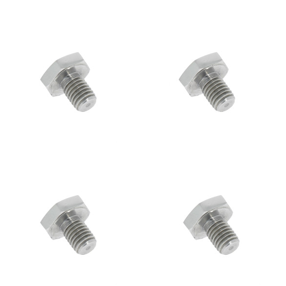 4 central chromed wheel cover screws for Citroën 2CV