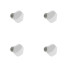 4 central chromed wheel cover screws for Citroën 2CV