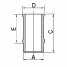 Ensemble chemises pistons ⌀73 (810) Renault R5, R10, R12, R15