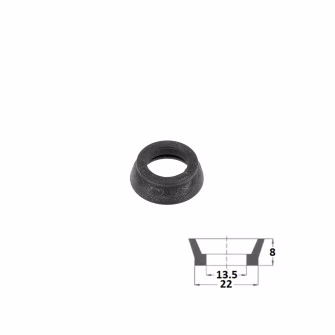Master cylinder reservoir (22 mm) for Peugeot 404, Renault R4, R8