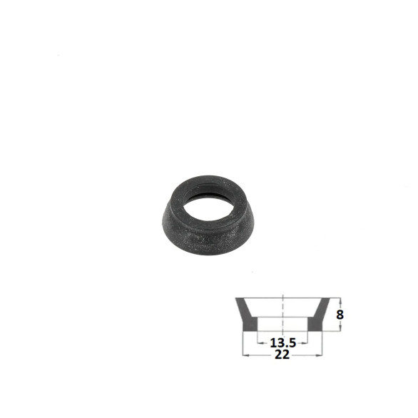 Master cylinder reservoir (22 mm) for Peugeot 404, Renault R4, R8